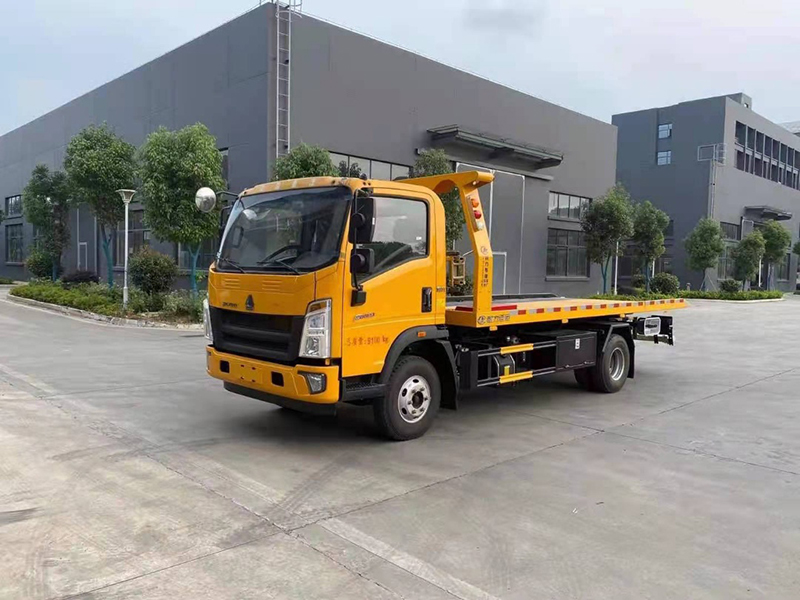 精品豪沃3800軸距黃牌清障車